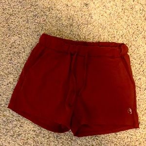Red athletic shorts size 2-4